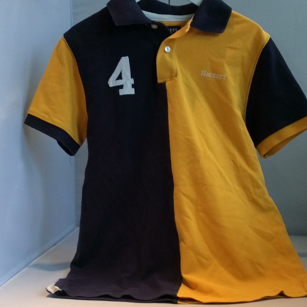 Boys Polo Shirt By Hackett 11-12 Very Nice!